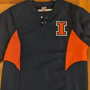 Illinois University Baseball Warm-Up Windbreaker
